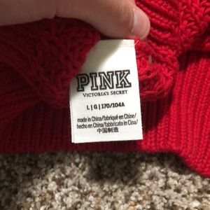 Red knitted sweater by company pink